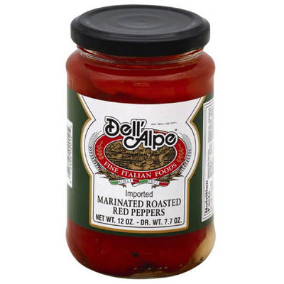 Dell Alpe Dell(') Alpe Imported Marinated Roasted Red Peppers, 12 oz, (Pack of 12)