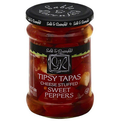 Sable & Rosenfeld Tipsy Tapas Cheese Stuffed Sweet Peppers, 8.8 oz, (Pack of 6)