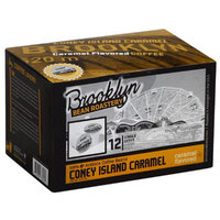 Brooklyn Bean Roastery Coney Island Caramel Single Serve Coffee Cups, 5.5 oz, 12 count, (Pack of 6)