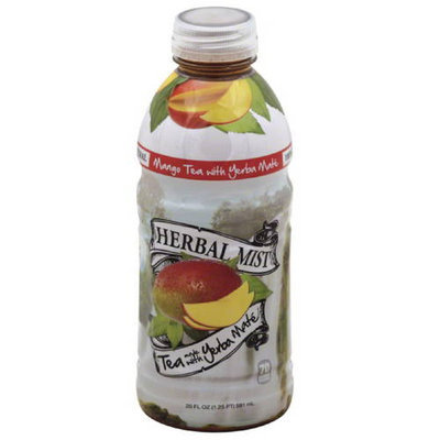 Herbal Mist Mango Tea Made with Yerba Mate, 20 fl oz, (Pack of 12)