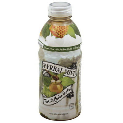 Herbal Mist Green Tea with Yerba Mate & Honey, 20 fl oz, (Pack of 20)