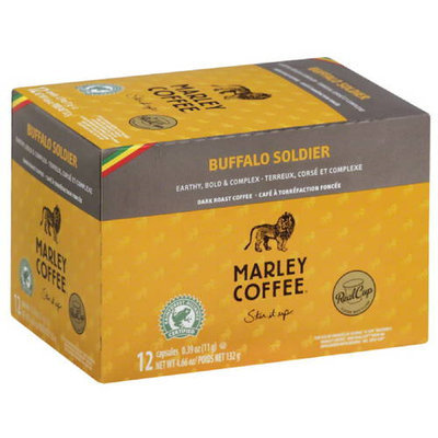 Marley Coffee Buffalo Soldier Dark Roast Coffee, 4.66 oz, (Pack of 6)