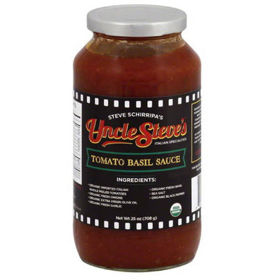 Uncle Steves Uncle Steve(')s Tomato Basil Sauce, 25 oz, (Pack of 6)