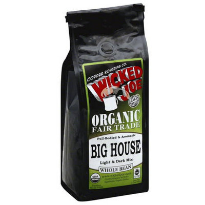 Wicked Joe Coffee Wicked Joe Big House Light & Dark Mix Whole Bean Coffee, 12 oz, (Pack of 6)