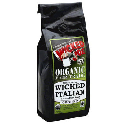 Wicked Joe Coffee Wicked Joe Wicked Italian Medium Dark Roast Ground Coffee, 12 oz, (Pack of 6)