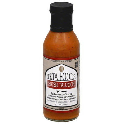 Teta Foods Shish Tawook Mediterranean Marinade & Cooking Sauce, 12 fl oz, (Pack of 12)