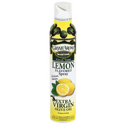Mantova Grand' Aroma Lemon Flavored Extra Virgin Olive Oil Spray, 8 oz, (Pack of 6)