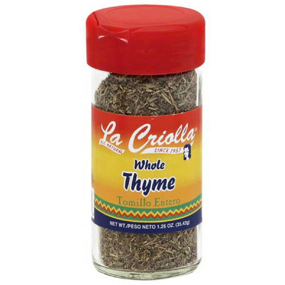 La Criolla Whole Thyme, 1.25 oz, (Pack of 12)