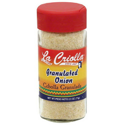 La Criolla Granulated Onion, 2.5 oz, (Pack of 12)