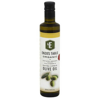 Enzo Olive Oil Co Enzo's Table Organic California Extra Virgin Olive Oil, 16.9 fl oz, (Pack of 12)