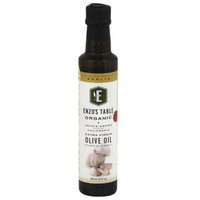 Enzo Olive Oil Co Enzo's Table Organic Garlic Extra Virgin Olive Oil, 8.5 oz, (Pack of 12)