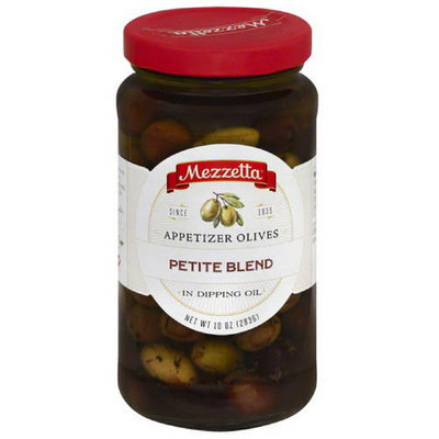 Mezzetta Petite Blend Appetizer Olives in Dipping Oil, 10 oz, (Pack of 6)