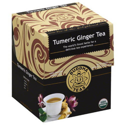 Buddha Teas Turmeric Ginger Tea, 0.95 oz, (Pack of 6)