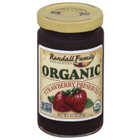 Randall Family Preserves Organic Strawberry Preserves, 10 oz, (Pack of 6)