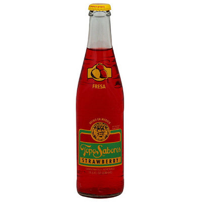Topo Chico Topo Sabores Strawberry Soda, 12 fl oz (Pack of 24)
