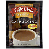 Caffe D'Vita Premium Instant English Toffee Cappuccino, 0.5 oz (Pack of 24)