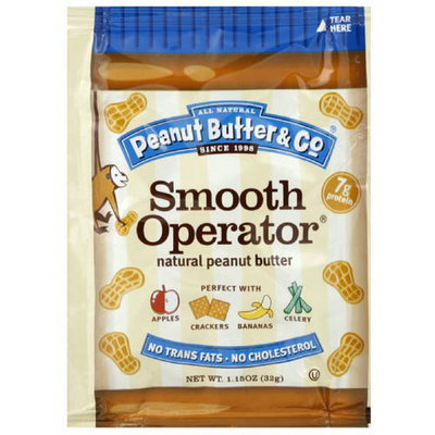 Peanut Butter & Co. Smooth Operator Peanut Butter Squeeze Pack, 1.15 oz. (Pack of 20)