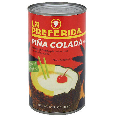 La Preferida Pina Colada Drink Mix, 12 oz (Pack of 12)