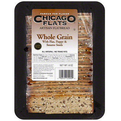 Chicago Flats Whole Grain Flatbread With Seeds, 8 oz (Pack of 10)