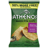Athenos Roasted Garlic & Herb Baked Pita Chips, 9 oz (Pack of 12)