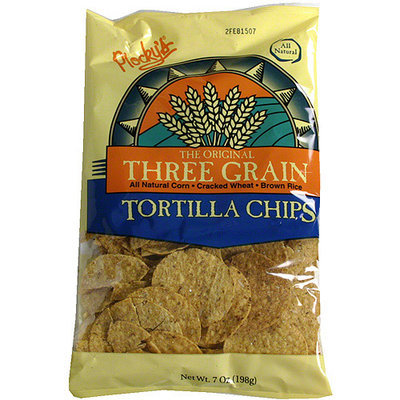 Plocky's Three Grain Tortilla Chips, 7 oz (Pack of 12)
