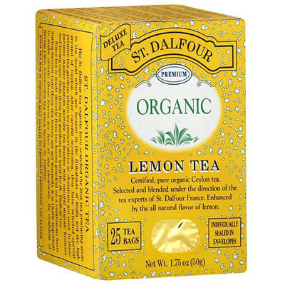 St. Dalfour Organic Lemon Herbal Tea Bags, 25ct (Pack of 6)