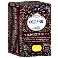 St. Dalfour Organic Pure Darjeeling Tea Bags, 25ct 1.75 oz (Pack of 6)
