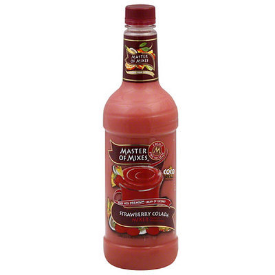 Master Of Mixes Strawberry Colada Mixer, 1 l (Pack of 6)