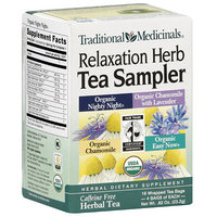 Traditional Medicinals Relaxation Herb Tea Sampler, 16ct (Pack of 6)