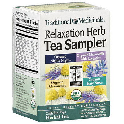 Traditional Medicinals Relaxation Herb Tea Sampler, 16ct (Pack of 6)