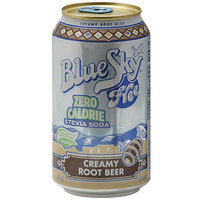 Blue Sky Creamy Root Beer Soda, 12 oz (Pack of 4)