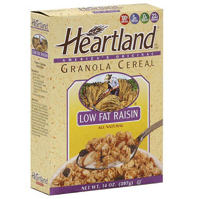 Heartland Granola Cereal Low Fat Raisin Cereal, 14 oz (Pack of 6)