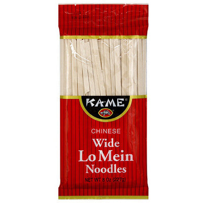 Kame Ka-Me Chinese Wide Lo Mein Noodles, 8 oz (Pack of 12)