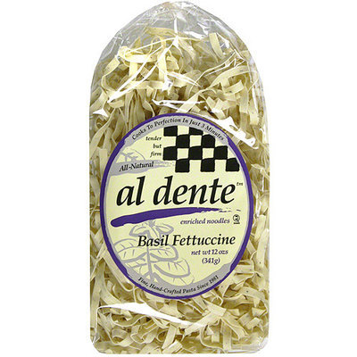 Al Dente Basil Fettuccine Pasta, 12 oz (Pack of 6)
