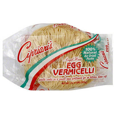 Cipriani's Angel Hair Egg Vermicelli Pasta, 11.5 oz (Pack of 12)