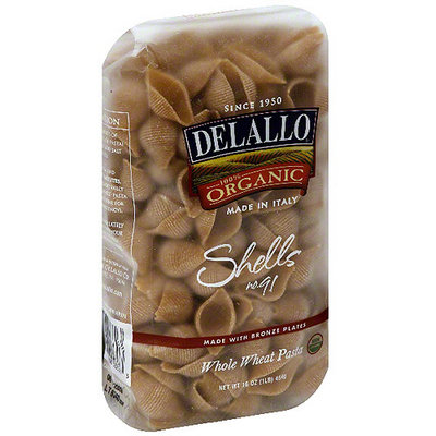 Delallo Shells Pasta, 16 oz (Pack of 16)