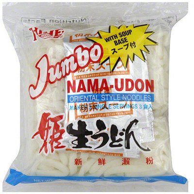 Hime Brand Jumbo Nama Udon Oriental Style Noodles, 20.82 oz (Pack of 12)