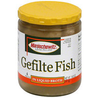 Manischewitz Gelfilte In Liquid Broth Fish, 14.5 oz (Pack of 6)