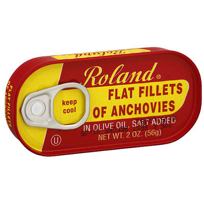 Roland Flat Anchovy Fillets, 2 oz (Pack of 25)