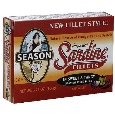 Seasons Season Sardine Fillets In Spanish Style Sauce, 3.75 oz (Pack of 12)