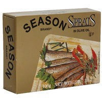 Seasons Season Sprats In Olive Oil, 3.75 oz (Pack of 12)