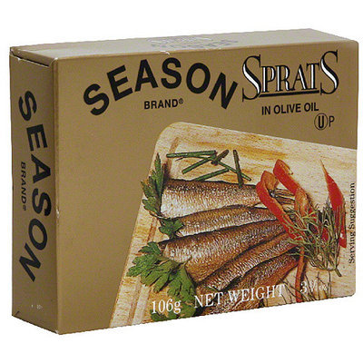 Seasons Season Sprats In Olive Oil, 3.75 oz (Pack of 12)