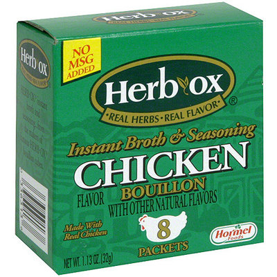 Herb-Ox Instant Chicken Bouillon Broth & Seasoning, 1.13 oz (Pack of 12)