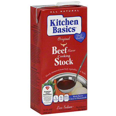 Kitchen Basics Beef Flavor Cooking Stock, 32 oz (Pack of 12)