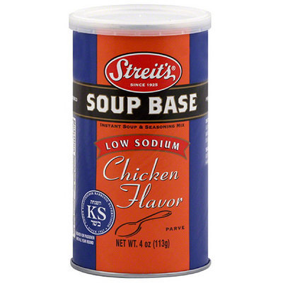 Streits Streit's Chicken Flavor Low Sodium Soup Base, 4 oz (Pack of 6)