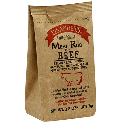 Lysander's Beef Rub, 3.8 oz (Pack of 6)