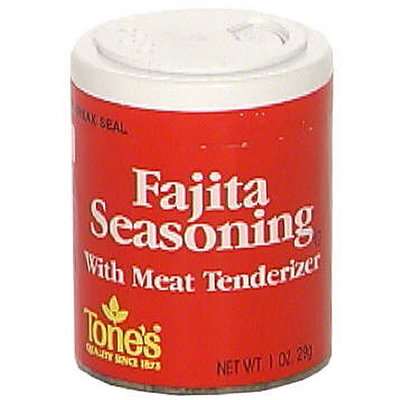 Tone's Fajita With Meat Tenderizing Seasoning, 1.0 oz (Pack of 6)