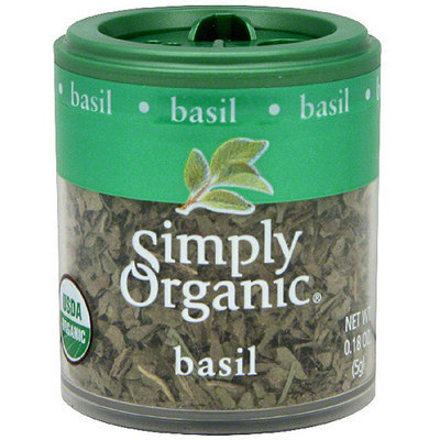 Simply Organic Basil, 0.18 oz (Pack of 6)