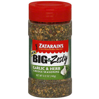 Zatarain's Big & Zesty Garlic & Herb Creole Seasoning, 5.25 oz (Pack of 6)