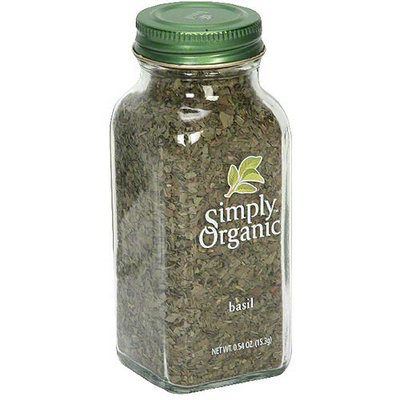 Simply Organic Basil, 0.54 oz (Pack of 6)